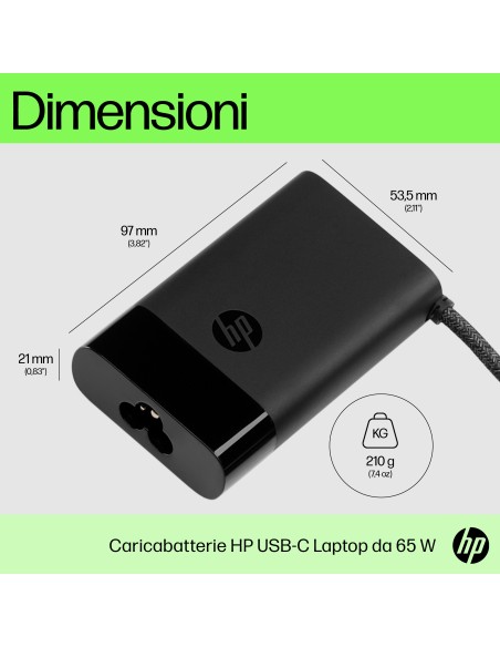HP ALIMENTATORE 65W USB-C NOTEBOOK