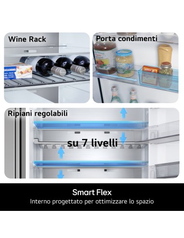 LG GBBW322CPY COMB. C 465LT NF PRIME SILVER INVERTER H203 L69,7