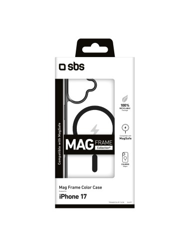 SBS TEMAGCOLIP1763K IPHONE 17 COVER MAGFRAME NERO