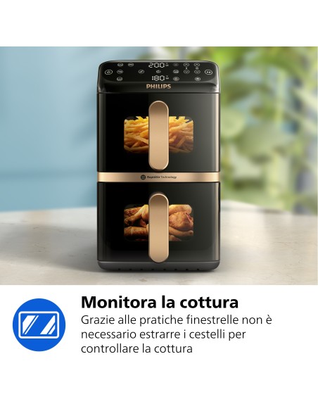 PHILIPS NA462/70 FRIGGITRICE AD    ARIA 10LT 6PR. DOPPIO CESTELLO