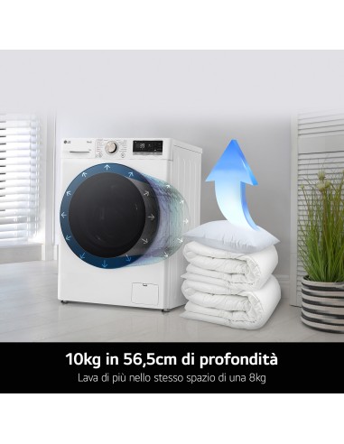 LG F4R7010TSWG LVB A-10% 10KG 1400G INVERTER AIDD TW360 VAPORE WI-FI