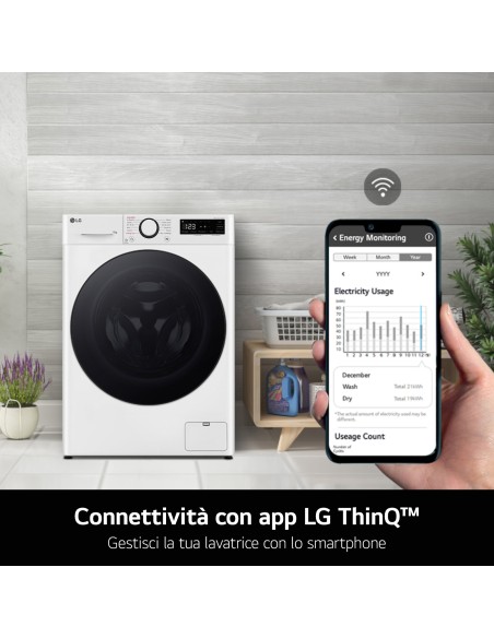 LG F4R7010TSWG LVB A-10% 10KG 1400G INVERTER AIDD TW360 VAPORE WI-FI