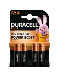 DURACELL PLUS POWERBOOST AA X4 STILO PILE