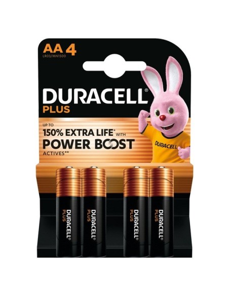 DURACELL PLUS POWERBOOST AA X4 STILO PILE