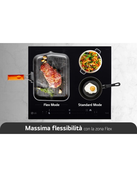 LG CCI7Z2438BA PIANO COTTURA INDUZIONE 60CM SLIM 56X48 4FLEX POWER SH.