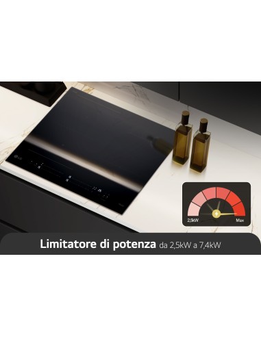 LG CCI7Z2438BA PIANO COTTURA INDUZIONE 60CM SLIM 56X48 4FLEX POWER SH.