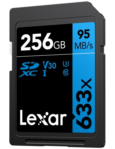 LEXAR SECURE DIGITAL 256GB 633X LETTURA 95MB/S - SCRITTURA 45MB/S V30