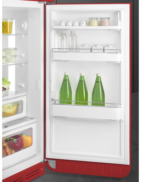 SMEG FAB30RRD6 FRIGO D.P. D ANNI 50 ROSSO CERNIERA DX