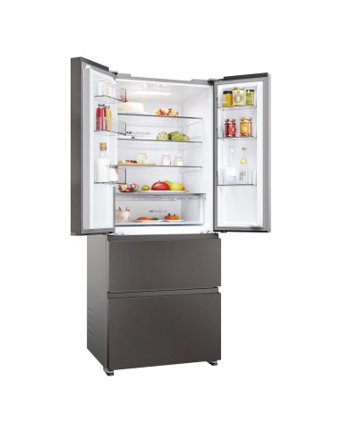 HAIER HFR3718DNMD FRIGO D FRENCH   DOOR NF 402LT DARK INOX H177,5 L70