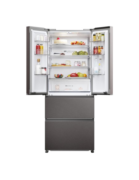 HAIER HFR3718DNMD FRIGO D FRENCH   DOOR NF 402LT DARK INOX H177,5 L70