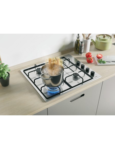 CANDY CHW6LBX PIANO COTTURA 60CM   4F. INOX COMANDI LATERALI