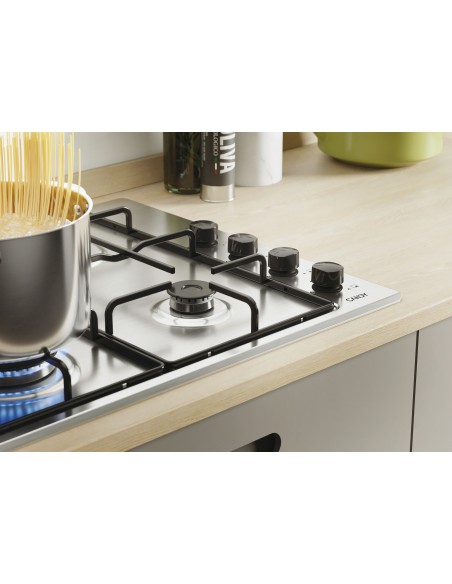 CANDY CHW6LBX PIANO COTTURA 60CM   4F. INOX COMANDI LATERALI