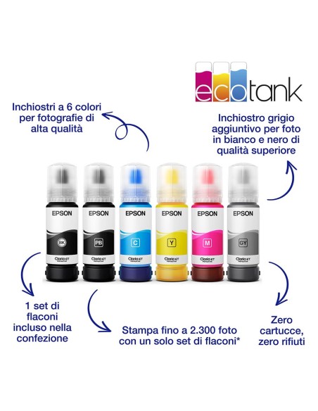 EPSON ET-8550 STAMPANTE ECOTANK    PHOTO A3+ WIFI INK CLARIA