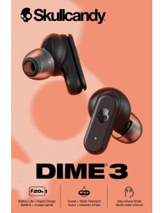 SKULLCANDY DIME 3 NERO AURICOLARI BT TWS 2