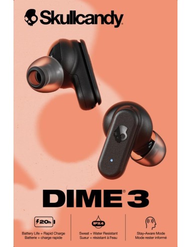 SKULLCANDY DIME 3 NERO AURICOLARI BT TWS