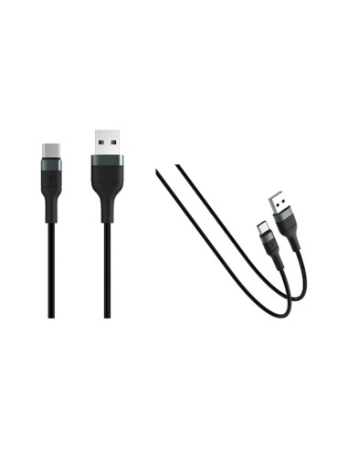 TECHLIFE TLMT0037 USB-A/USB-C CAVO 1,2M NERO