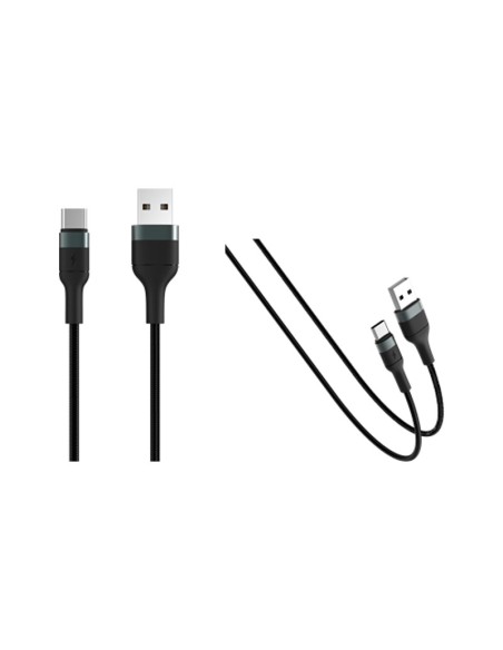 TECHLIFE TLMT0037 USB-A/USB-C CAVO 1,2M NERO