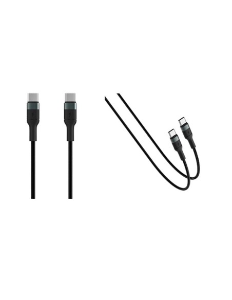 TECHLIFE TLMT0038 USB-C/USB-C PD CAVO 2,0M NERO