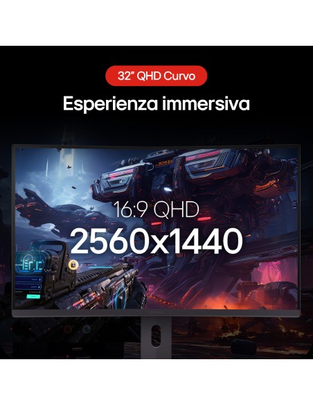 LG 32GS600A CURVED MONITOR 32" QHD IPS 1MS 180HZ TILT