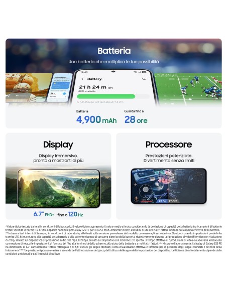 FASTWEB SAMSUNG S25 FE BLACK 256GB