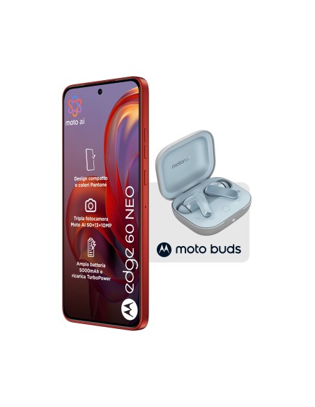 TIM MOTOROLA EDGE 60NEO 8+256GB POINCIANA + MOTO BUDS (PACK)