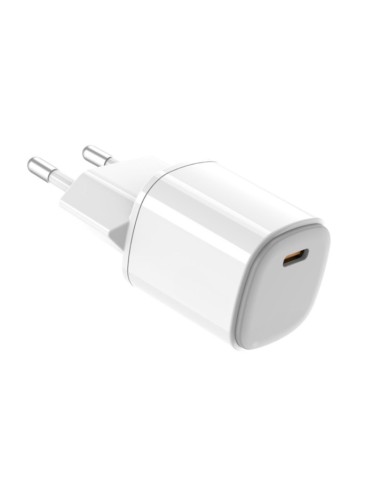 TECHLIFE TLMT0025 USB-C 25W GAN ALIMENTATORE RETE BIANCO ULTRACOMPATTO
