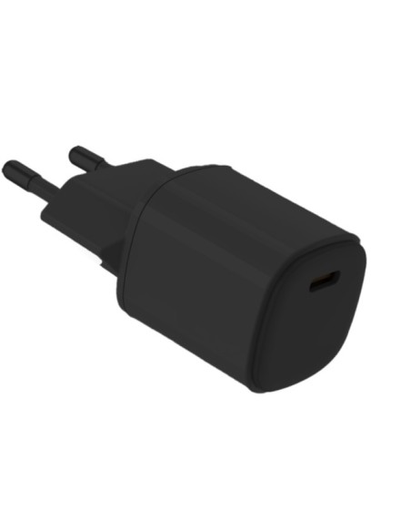 TECHLIFE TLMT0026 USB-C 25W GAN ALIMENTATORE RETE NERO ULTRACOMPATTO