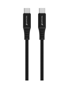 TECHLIFE TLMT0029 USB-C/USB-C CAVO 60W 1,5M NERO