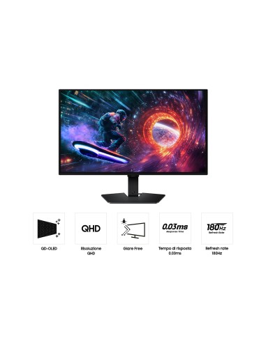 SAMSUNG ODISSEY G5 OLED MONITOR 27" QHD 180HZ 0.03MS HDR10+ QD-OLED