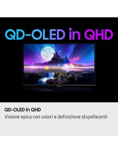 SAMSUNG ODISSEY G5 OLED MONITOR 27" QHD 180HZ 0.03MS HDR10+ QD-OLED