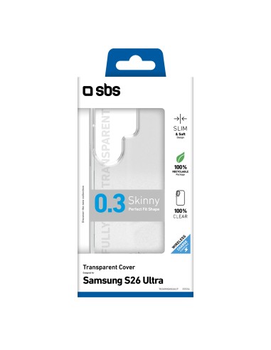 SBS TESKINSAS26UT SAMSUNG S26 ULTRA COVER IN GOMMA TRASPARENTE