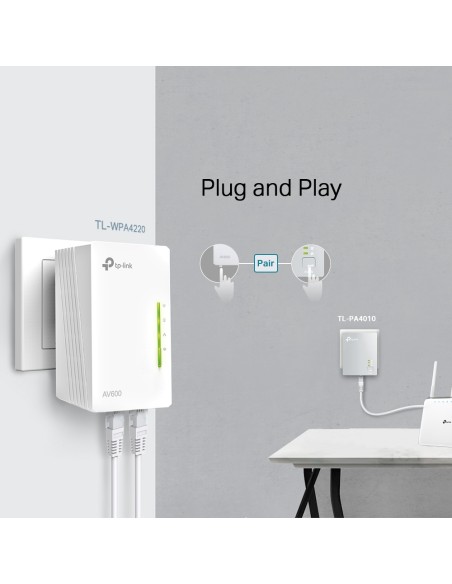 TPLINK TL-WPA4220TKIT AV600 2-PORT POWERLINE WIFI E LAN (KIT DA 3)