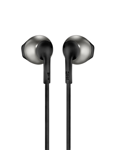 JBL T205BLK AURICOLARE IN-EAR MICROFONO FLAT NERO