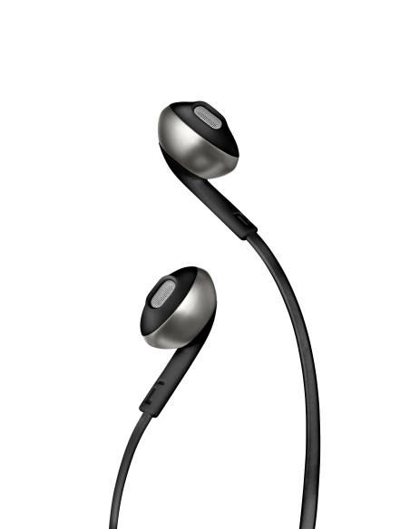 JBL T205BLK AURICOLARE IN-EAR MICROFONO FLAT NERO