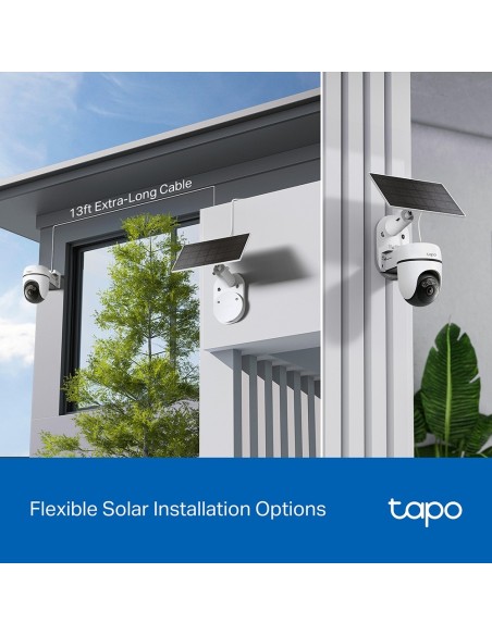 TPLINK TAPO TC90KIT IP CAM WIFI 2K MOTORIZZATA P.SOLARE BATTERIA IP65