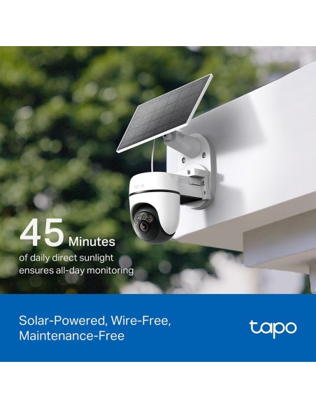 TPLINK TAPO TC90KIT IP CAM WIFI 2K MOTORIZZATA P.SOLARE BATTERIA IP65
