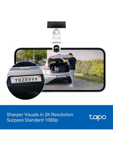 TPLINK TAPO TC90KIT IP CAM WIFI 2K MOTORIZZATA P.SOLARE BATTERIA IP65