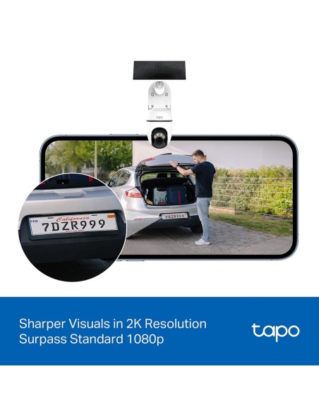 TPLINK TAPO TC90KIT IP CAM WIFI 2K MOTORIZZATA P.SOLARE BATTERIA IP65