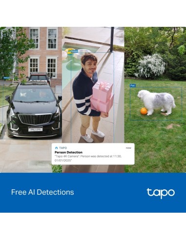 TPLINK TAPO TC92KIT IP CAM WIFI 4K MOTORIZZATA P.SOLARE BATTERIA IP65