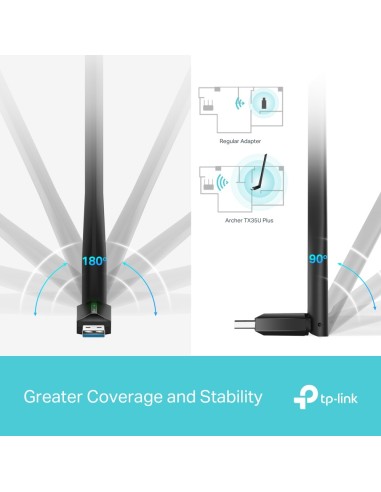 TPLINK ARCHER TX35U PLUS AX1800 ADATTATORE USB WIFI 6 CON ANTENNA