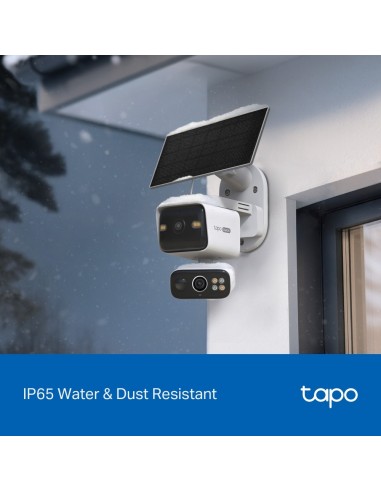 TPLINK TAPO TC93DKIT IP CAM WIFI 2K MOTORIZ. P.SOLARE BATT.IP65 D.OBB.