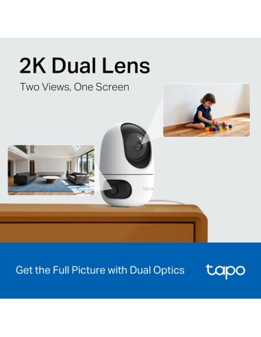 TPLINK TAPO C245D IP CAM WIFI 2K DA INTERNO MOTORIZZATA D.OBIETTIVO