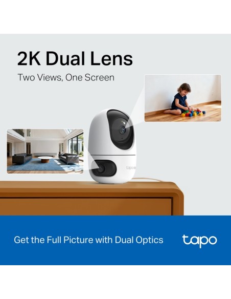 TPLINK TAPO C245D IP CAM WIFI 2K DA INTERNO MOTORIZZATA D.OBIETTIVO