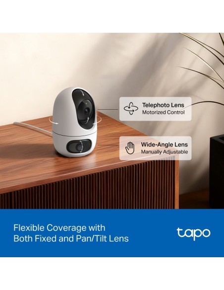 TPLINK TAPO C245D IP CAM WIFI 2K DA INTERNO MOTORIZZATA D.OBIETTIVO