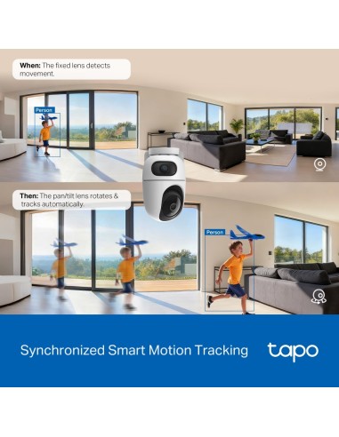 TPLINK TAPO C245D IP CAM WIFI 2K DA INTERNO MOTORIZZATA D.OBIETTIVO