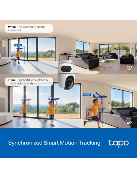 TPLINK TAPO C245D IP CAM WIFI 2K DA INTERNO MOTORIZZATA D.OBIETTIVO