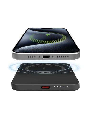 SBS TEBB5000QI2 POWERBANK WIRELESS CHARGER QI2 5000MAH 15W PD 20W NERO