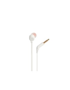 JBL T110WHT AURICOLARE IN-EAR MICROFONO FLAT BIANCO
