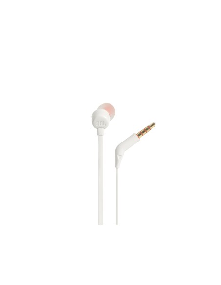 JBL T110WHT AURICOLARE IN-EAR MICROFONO FLAT BIANCO