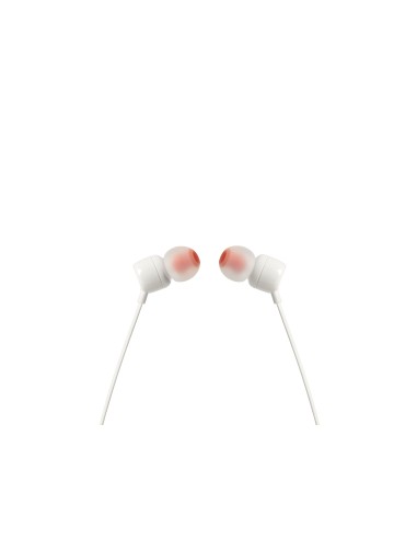 JBL T110WHT AURICOLARE IN-EAR MICROFONO FLAT BIANCO